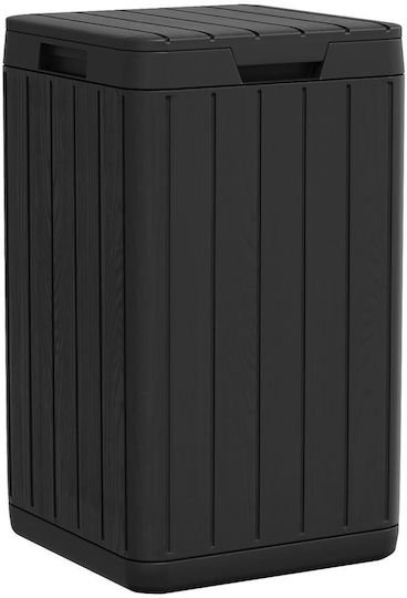 vidaXL Plastic Waste Bin 80lt Gray