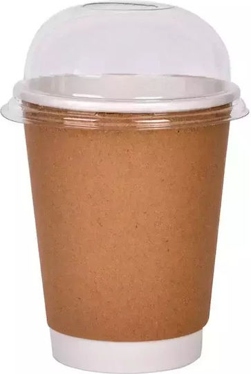 Ecocraft Einwegbecher Papier Doppelwandig Braun 240ml 25Stück