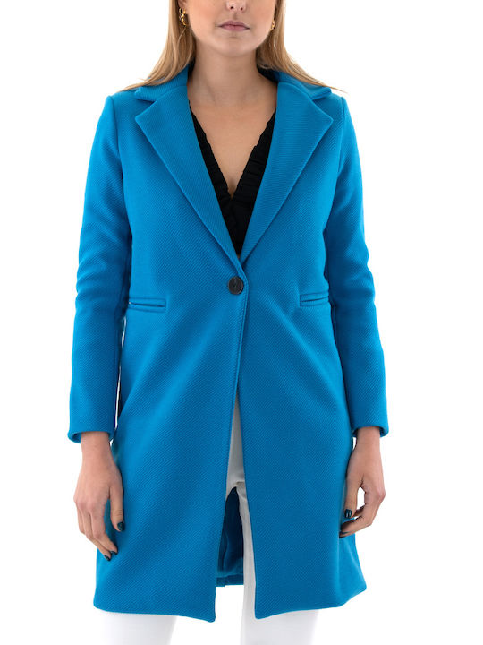 MATCHBOX COAT WOMEN MATCHBOX BLUE (MTCHBX-68154)