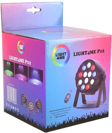Light4me Προβολέας Spot LED PAR DMX RGBW