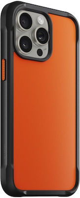 Nomad Umschlag Rückseite Silikon Orange (iPhone 15 Pro Max)