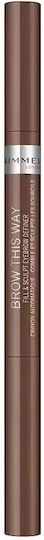 Rimmel Μολύβι για Φρύδια 02-medium brown 0.25gr