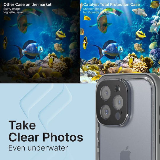 Catalyst Total Protection Back Cover Πλαστικό / Σιλικόνης 2mm Αδιάβροχο Γκρι (iPhone 15 Pro Max)
