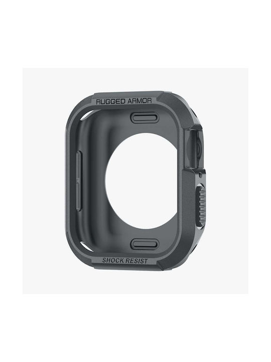 Spigen Rugged Armor Θήκη Σιλικόνης σε Γκρι χρώμα για Apple Watch 4 / 5 / 6 / 7 / 8 / 9 / SE (44 / 45 MM)