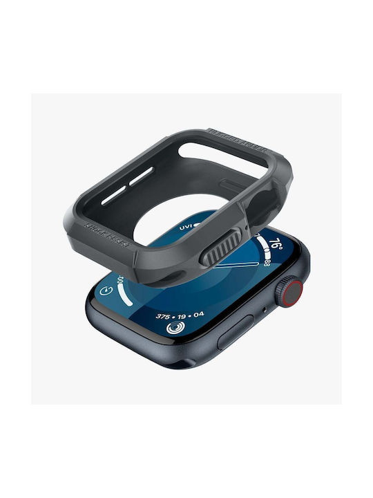 Spigen Rugged Armor Θήκη Σιλικόνης σε Γκρι χρώμα για Apple Watch 4 / 5 / 6 / 7 / 8 / 9 / SE (44 / 45 MM)
