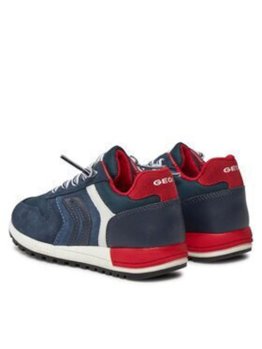 Geox Παιδικά Sneakers J Alben Ανατομικά Navy Μπλε