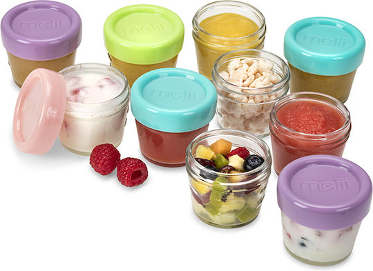 Melii Set Glas Mittagsboxen Mehrfarbig Mit Fächern 59ml 12 Stück