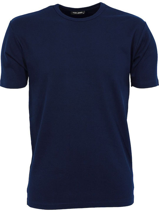 Tee Jays Interlock Ανδρικό Διαφημιστικό T-shirt Κοντομάνικο σε Navy Μπλε Χρώμα