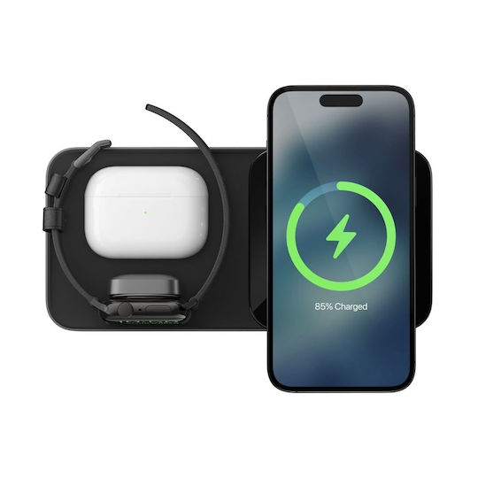 Nomad Зарядно Magsafe с USB-C порт 15W Черен (Base One Max)