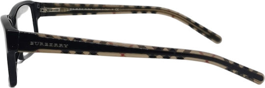 Burberry Plastic Eyeglass Frame Black BE2067 3177