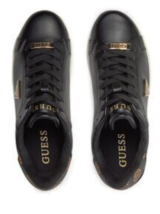 Ele12 Γυναικεία Flatforms Sneakers Μαύρο