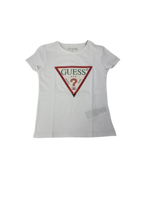 Guess Tricou pentru copii Alb