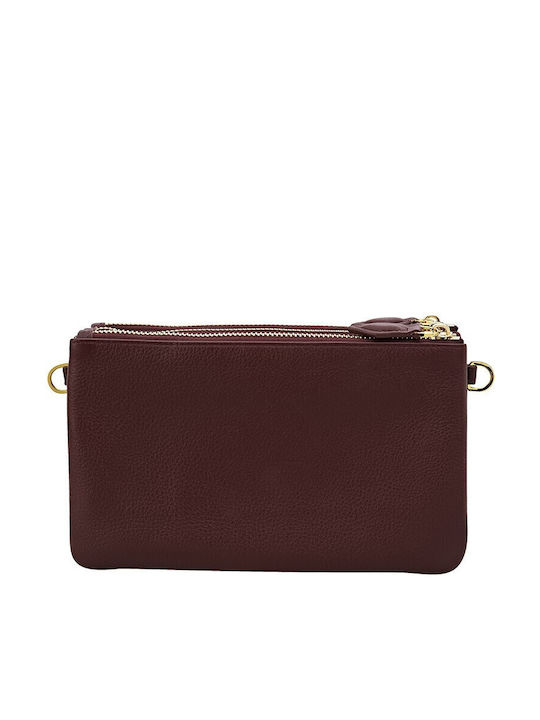Leather Women's Bag Shoulder Burgundy