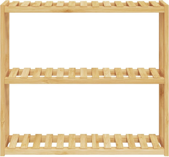 vidaXL Rafturi de baie Raft Baie Lemn 60x15x54cm Albastră
