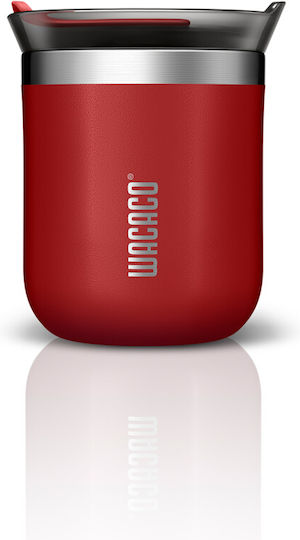 Wacaco Octaroma Classico Ποτήρι Θερμός Ανοξείδωτο BPA Free 180ml Carmine Red με Επιστόμιο