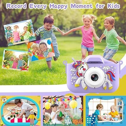 Unicorn Children's Camera Optical Zoom 8x Purple