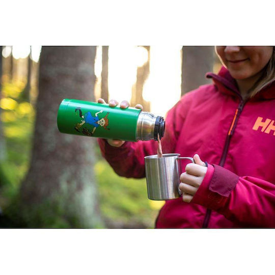 Primus Bottle Pippi Μπουκάλι Θερμός Ανοξείδωτο 350ml Πράσινο με Καπάκι-Κύπελλο