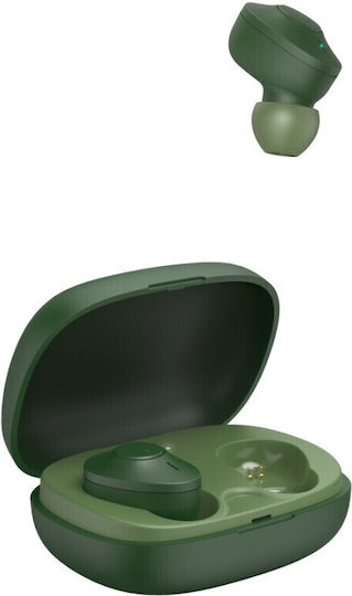 HAMA Freedom Buddy In-ear Bluetooth Handsfree Earphones with Charging Case Green