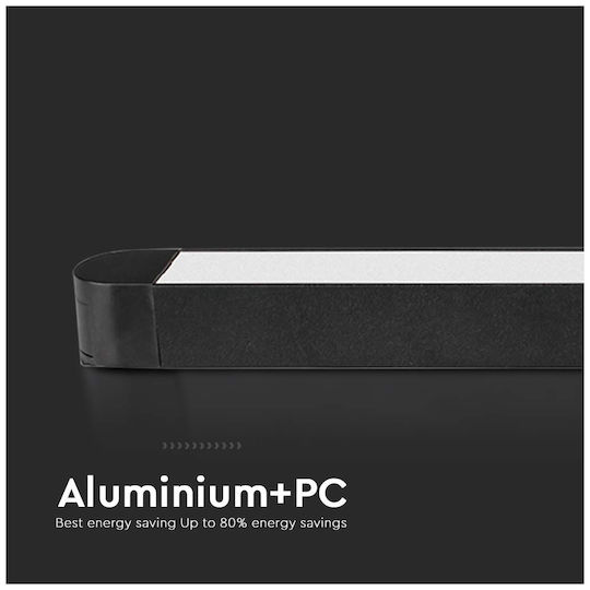 V-TAC LED Комерсиално Линейно Осветление Светило Таван 22W Хладно бяло IP20 Ш61.5xД2.6xВ2.4см.