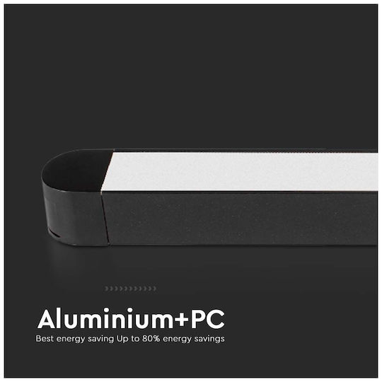 V-TAC LED Γραμμικό Φωτιστικό Οροφής 18W Φυσικό Λευκό IP20 Μ38.5xΒ2.6xΥ2.4εκ.