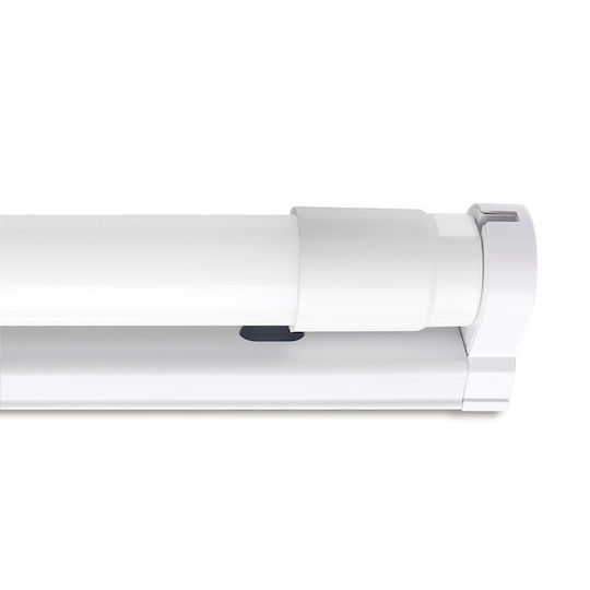 Elvhx Commercial Linear LED Ceiling Light 18W Cold White IP20 L122xD3xH5cm