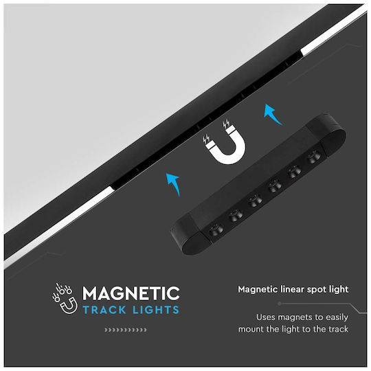 V-TAC LED Kommerzielle lineare Beleuchtung Leuchte Decke 5W Warmes Weiß IP20 B16xT2.6xH2.4cm