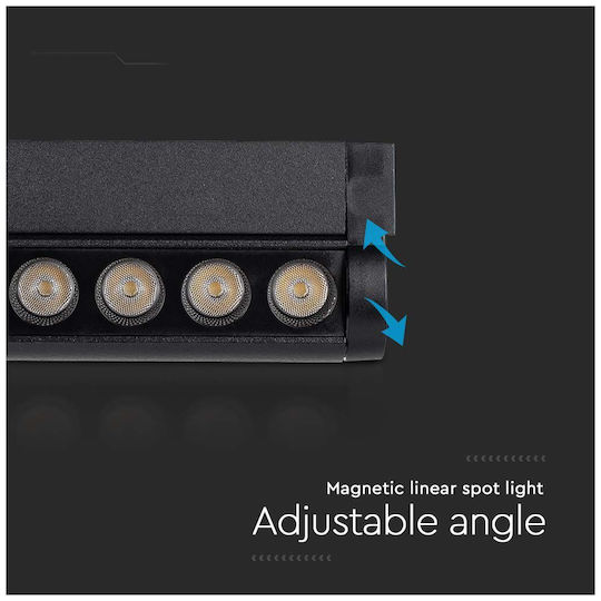 V-TAC LED Γραμμικό Φωτιστικό Οροφής 12W Θερμό Λευκό IP20 Μ26xΒ5.2xΥ3.3εκ.