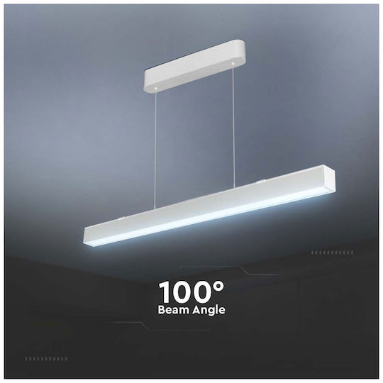 V-TAC LED Γραμμικό Φωτιστικό Οροφής 40W Ρυθμιζόμενο Λευκό
