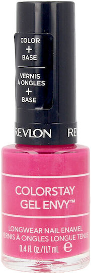 Revlon Colorstay Gel Envy Glossy Βερνίκι Νυχιών Μακράς Διαρκείας Φούξια 11.7ml