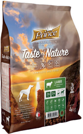 Prince Taste of Nature Ultra Premium 12kg Ξηρά Τροφή Σκύλων Μεσαίων & Μεγαλόσωμων Φυλών Διαίτης, χωρίς Σιτηρά με Αρνί