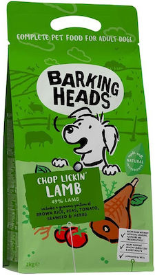 Barking Heads Chop Lickin' Lamb 2kg Trockenfutter für erwachsene Hunde mit Lamm und Brauner Reis