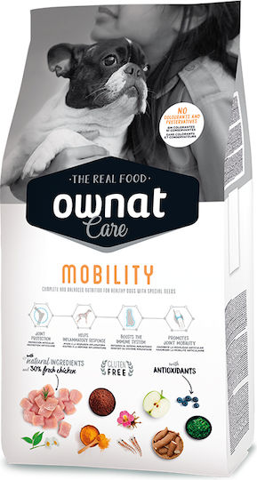 Ownat Mobility 10кг Суха Храна без Глутен за Възрастни Кучета с Пилешко