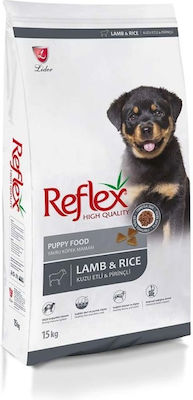 Reflex Puppy 15kg Hrană Uscată pentru Cățeluși cu Miel și Orez