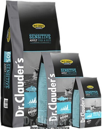 Dr.Clauder's Best Choice Adult Sensitive Fish & Rise 4kg Ξηρά Τροφή για Ενήλικους Σκύλους Μεσαίων Φυλών με Ρύζι