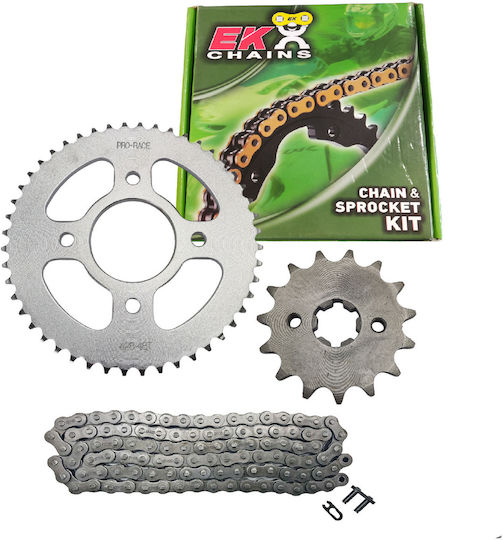 EK Chain & Sprocket Kit (15-48-428) for Sym VF 185