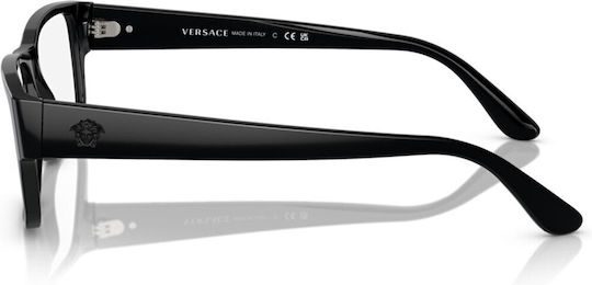 Versace Κοκκάλινος Σκελετός Γυαλιών Μαύρος VE3342 GB1