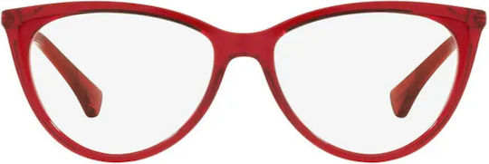 Ralph Lauren Women's Acetate Prescription Eyeglass Frames Cat Eye Red PH7131 5734