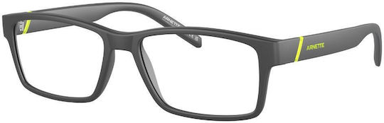Arnette Leonardo Plastic Eyeglass Frame Gray AN7179 2870