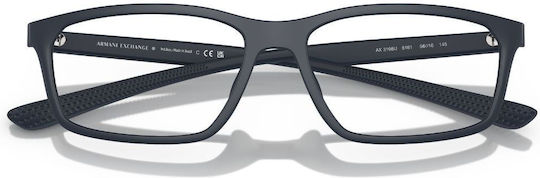 Armani Exchange Plastic Eyeglass Frame Blue AX3108U 8181