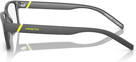Arnette Leonardo Plastic Eyeglass Frame Gray AN7179 2870