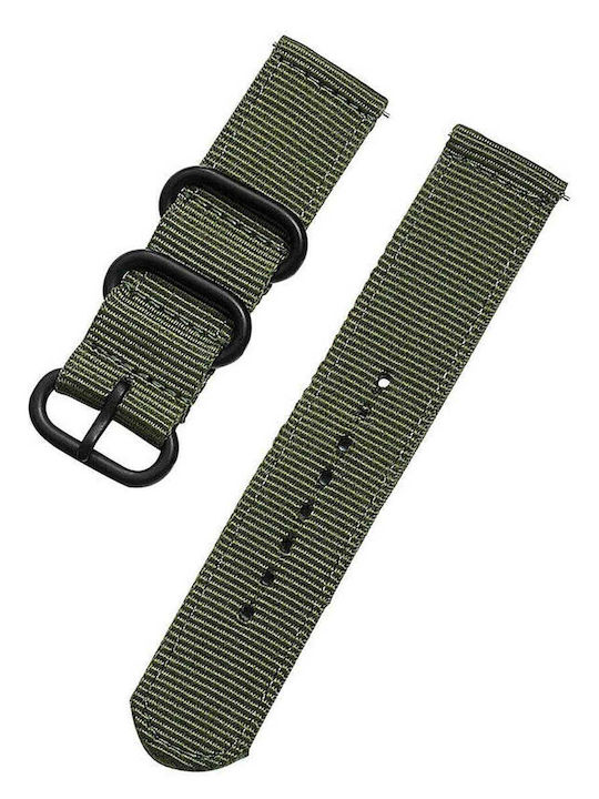 KOSTELO Fabric curea Verde 22mm