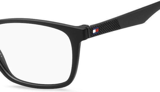 Tommy Hilfiger Men's Acetate Prescription Eyeglass Frame Black 2025003