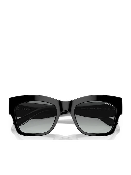Vogue Ochelari De Soare Pentru Femei Cu Ramă Neagră Din Plastic Și Lentile Gri Degrade VO5524S W44/11