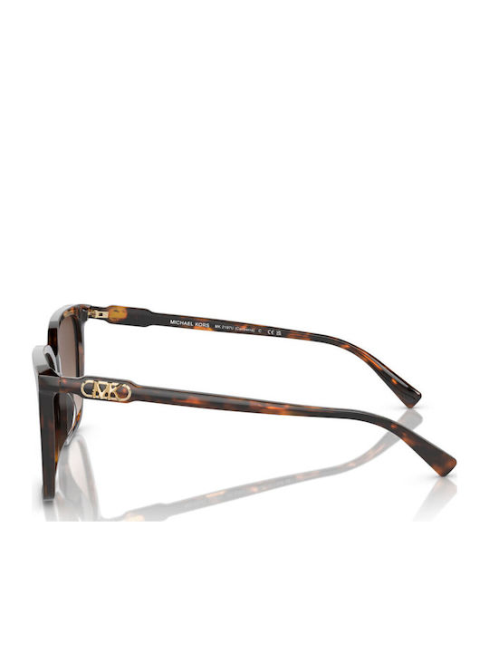 Michael Kors Canberra Havana Women's Sunglasses with Brown Tartaruga Plastic Frame and Brown Lens