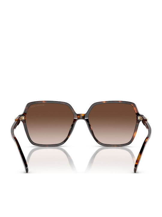 Michael Kors Canberra Havana Women's Sunglasses with Brown Tartaruga Plastic Frame and Brown Lens
