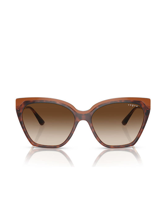 Vogue Women's Sunglasses with Brown Tartaruga Plastic Frame and Brown Gradient Lens VO5521S 238613