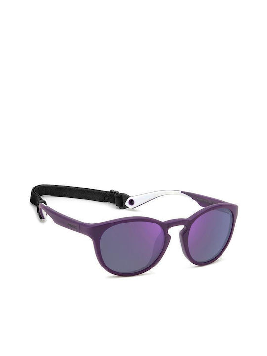 Polaroid Sonnenbrillen mit Lila Rahmen und Lila Polarisiert Spiegel Linse PLD7050/S B3V/MF