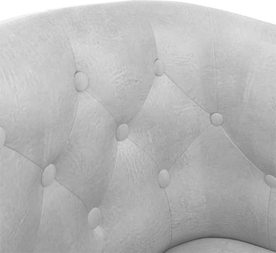 Μπάρελ Sessel mit Fußhocker Silver 70x56x68cm