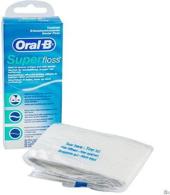 Oral-B Super Floss Zahnseide mit Geschmack Minze 50m