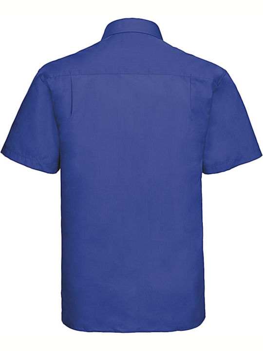 Russell Athletic R-935m-0 Men's Shirt Short Sleeve Blue